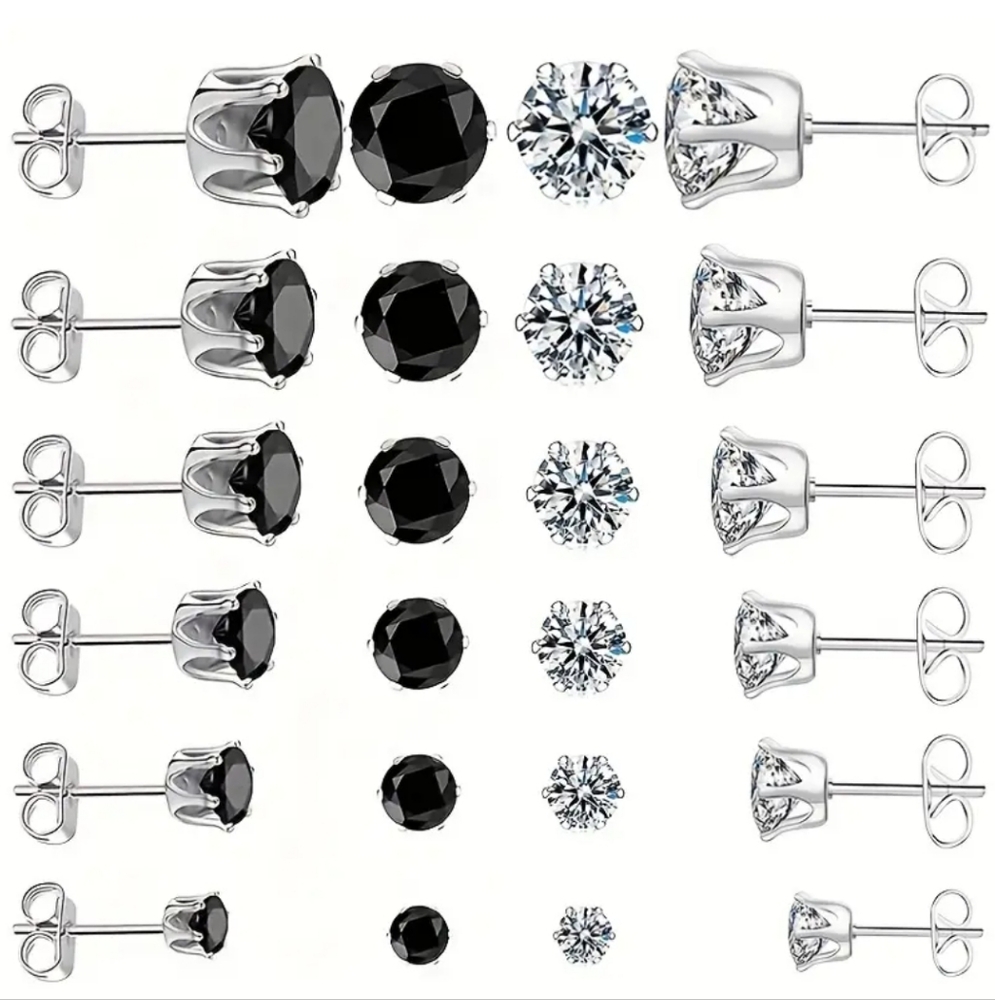 12 pairs of earrings